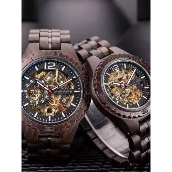 Ebony mechanical couple watches